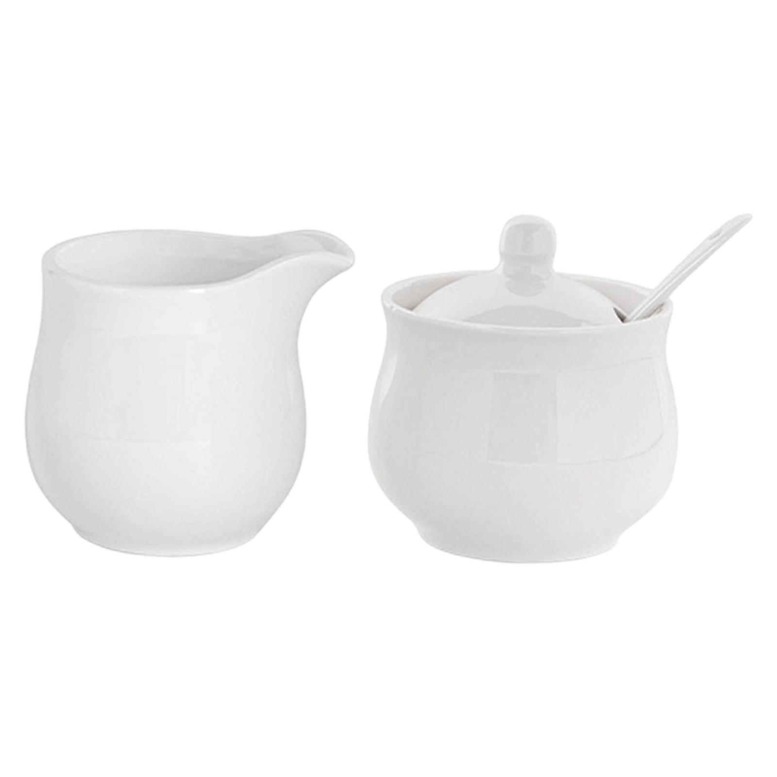 Coffee Tea Creamer - Retro Keramik Zucker- und Sahnebehälter-Set Robustes