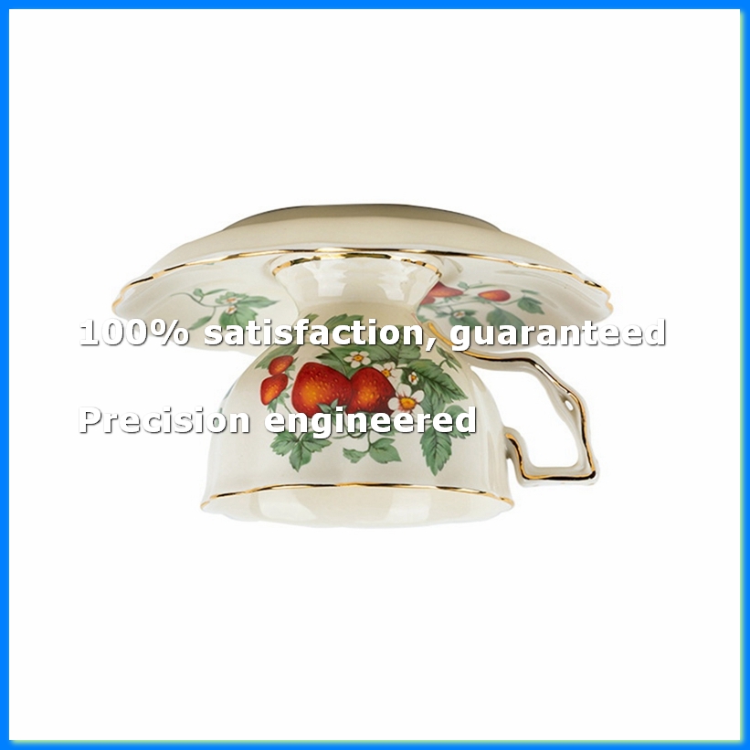 Coffee Tea English - Französisches Retro-Teekanne-Kaffeetassen-Set mit Goldrand, Tasse und