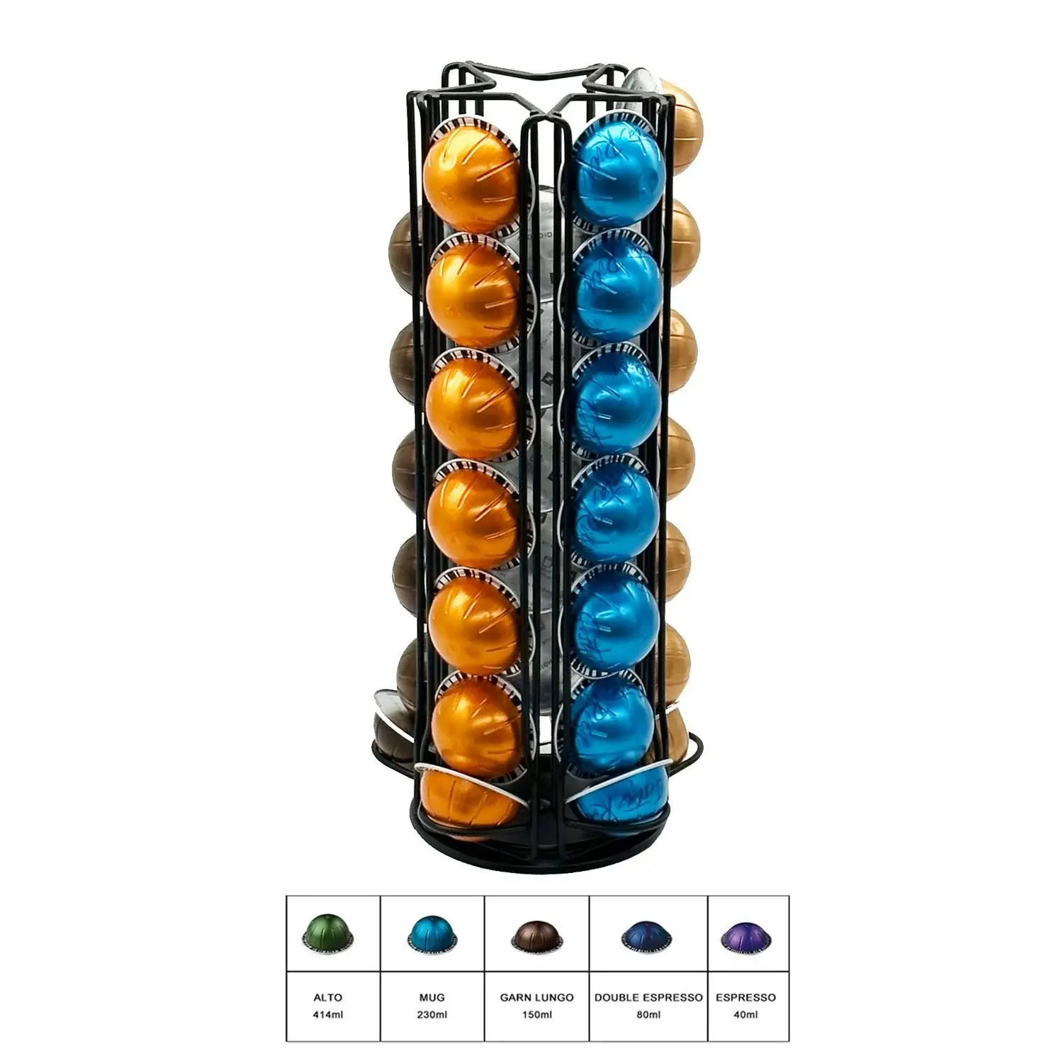 Coffee Capsule Holder - Vertuoline 35 Stück Drehbarer Kaffeekapselhalter, Halter