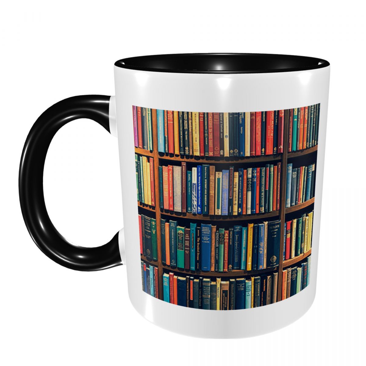 Coffee Tea Library - Education Library Book 1 Tasse, lustige