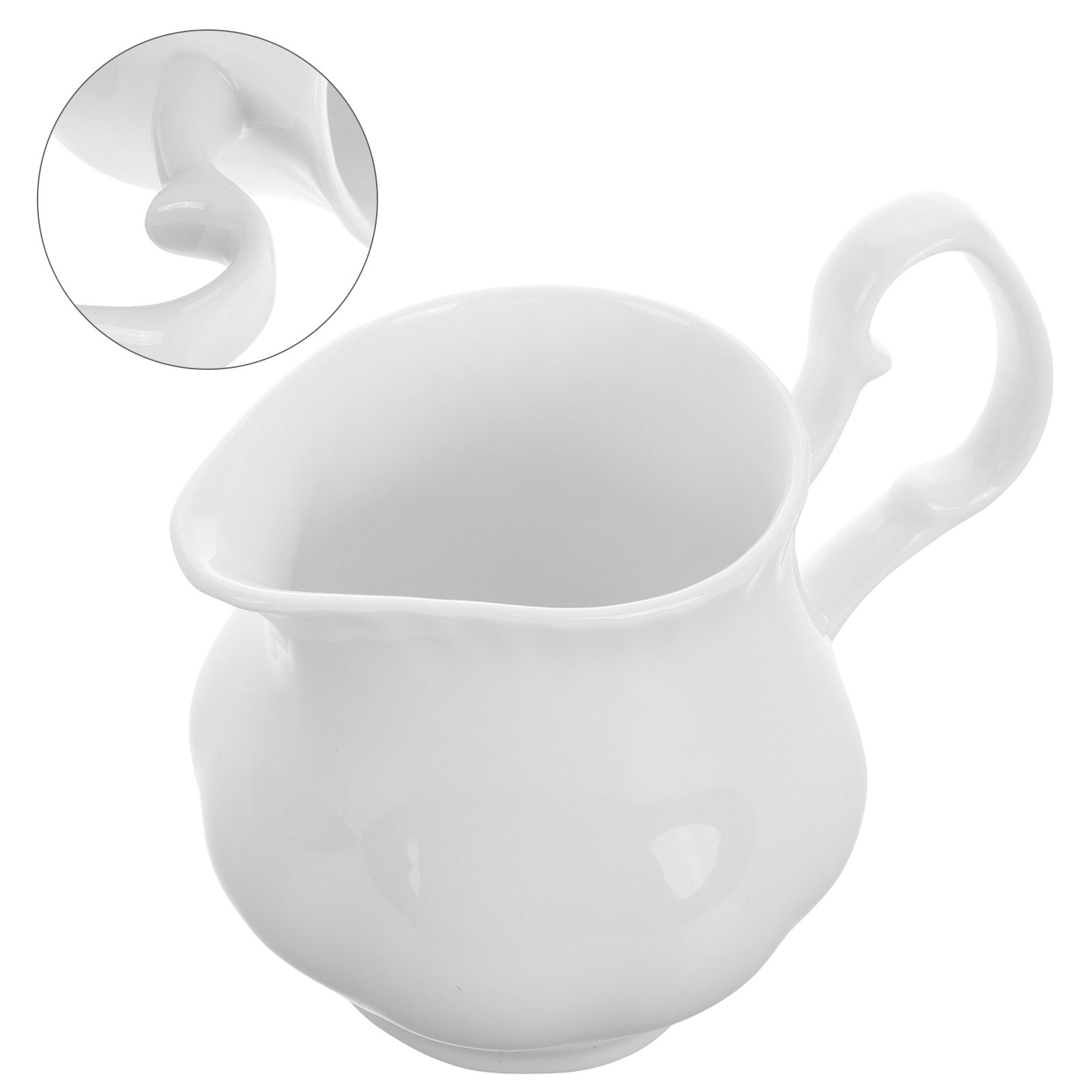 Coffee Tea Creamer - 200ml Handgefertigter Milchkrug aus Knochenporzellan, Kleiner