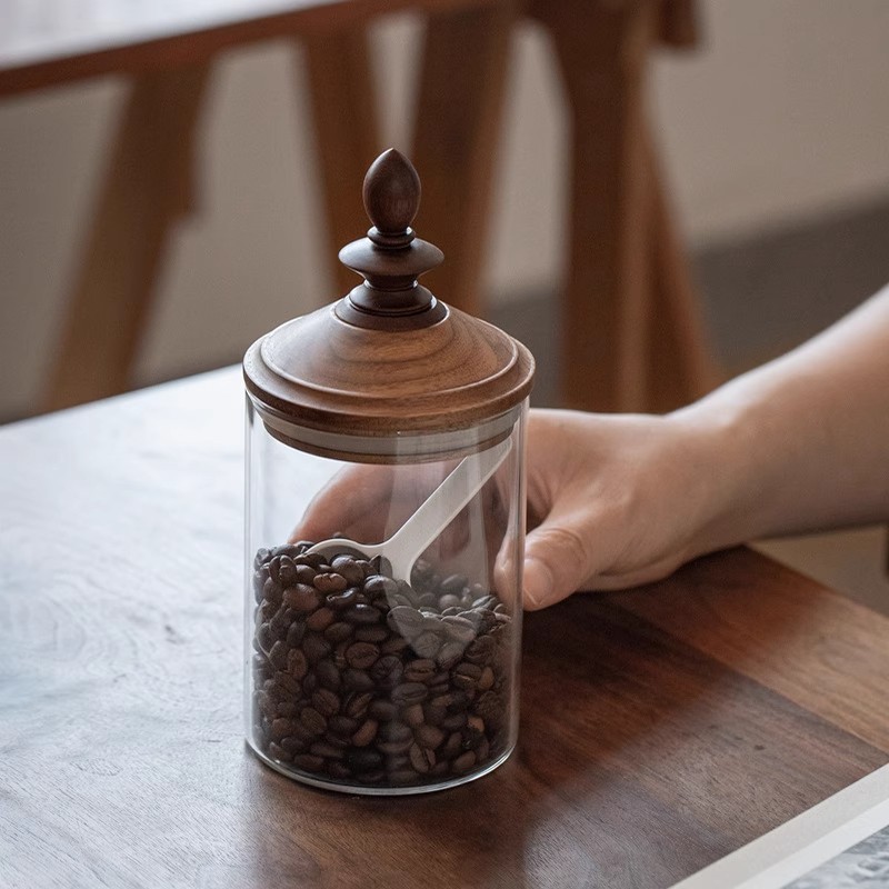 Coffee Tea And Bean Leaf - Vorratsglas für Kaffeebohnen im amerikanischen Stil,