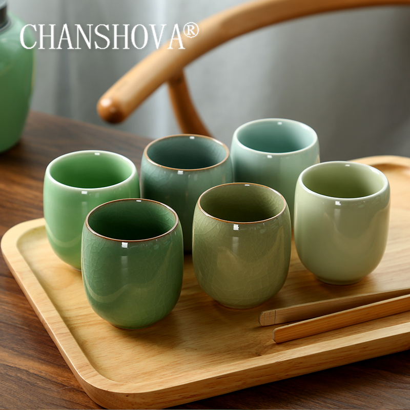 Coffee Tea Set Up - CHANSHOVA-Teetassen-Set aus Porzellan, traditioneller chinesischer Stil,