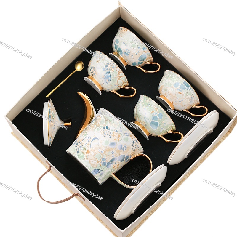 Coffee Tea Set - Kaffeetasse, Keramikkanne, Blumenteekanne, Tasse für Freundinnen,