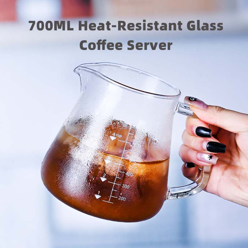 Coffee Tea Set - Neues 700-ml-Glas-Set aus Kaffeekanne und Teekannen