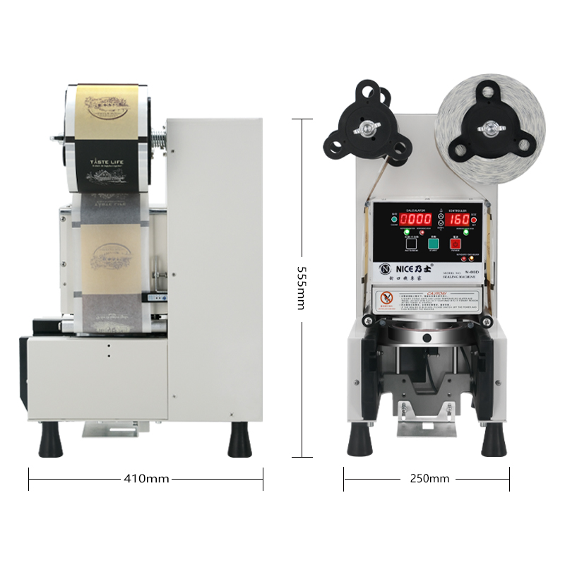 Coffee Tea Boba - Automatische Bechersiegelmaschine 90 95 98mm PP