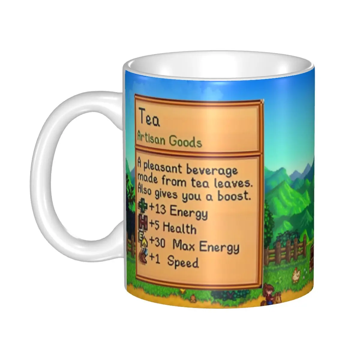 Valley Tea And Coffee - Personalisierte Stardew Valley Gamer-Tasse, DIY Keramik-Tee-,