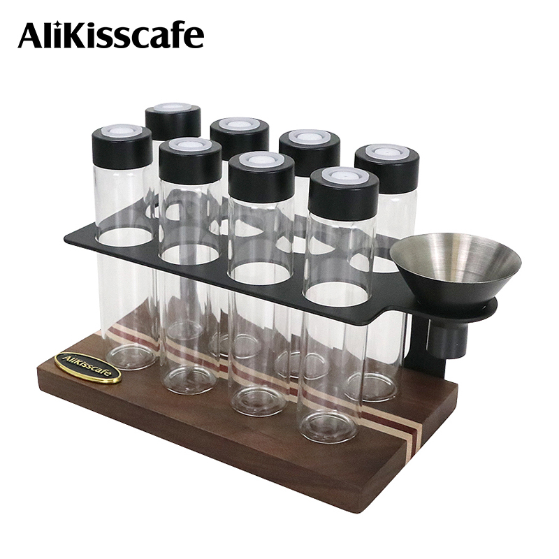 Coffee Tea Set - Alikisscafe Kaffeebohnen Aufbewahrungsrohr Behälter Display Einzeldosis