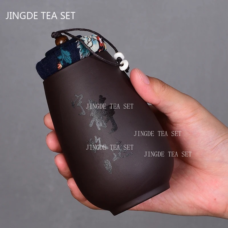 Coffee Tea Canister Set - Chinesische Lila Sand Kleine Tee Jar
