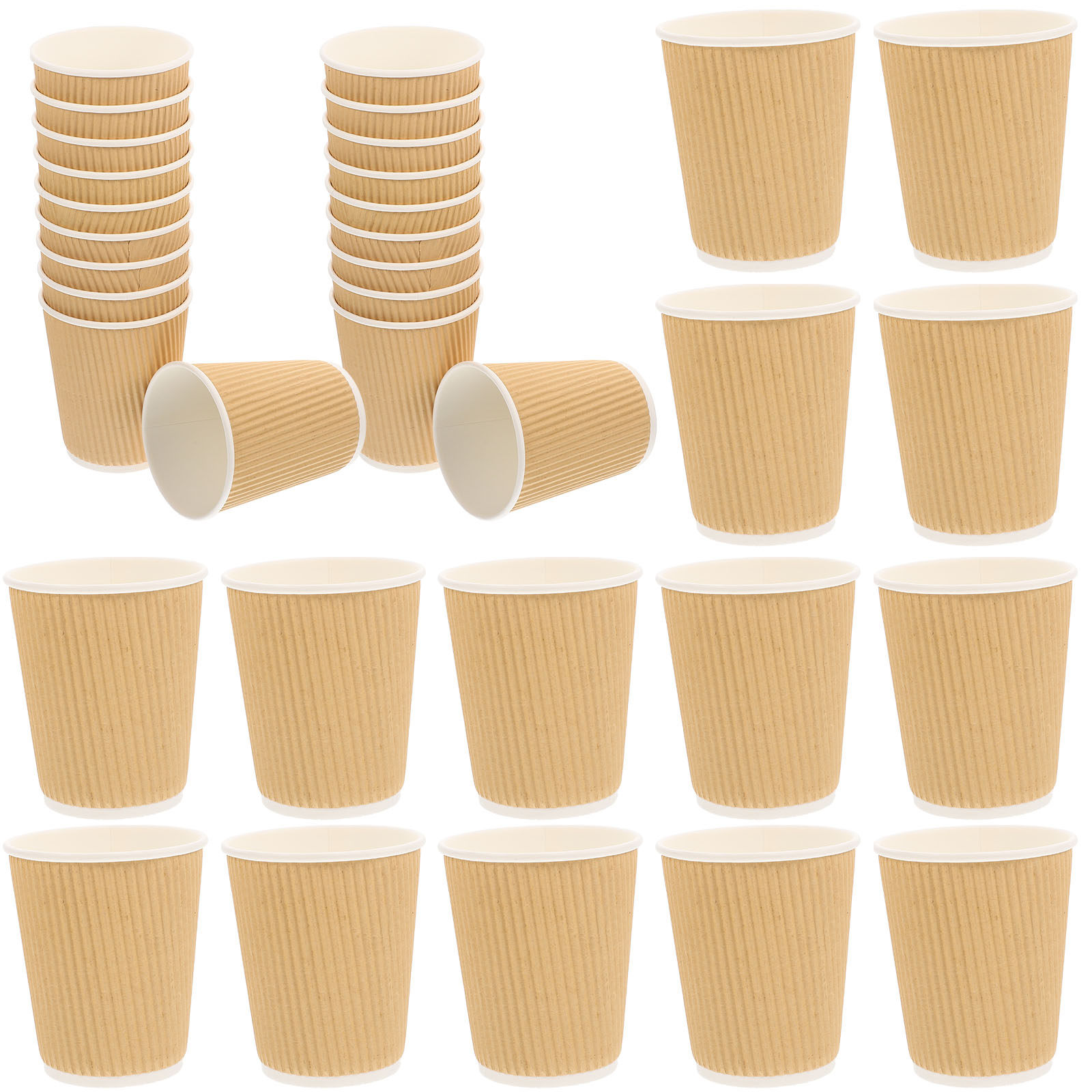Wallpaper Coffee And Tea - 50 Stück Doppelwandige Einweg-Pappbecher 6 Unzen
