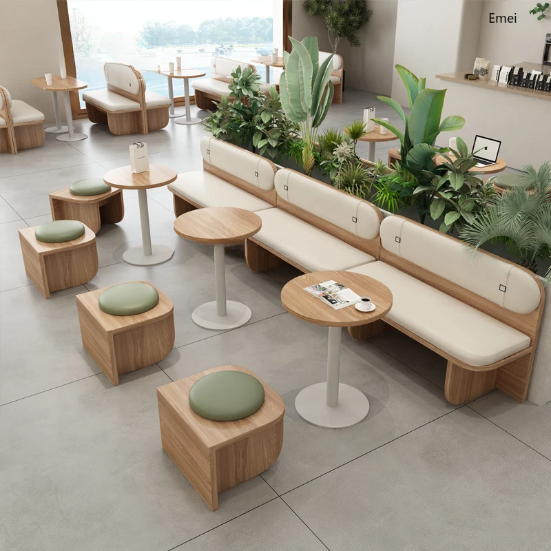 Coffee Tea Library - Milchtee-Laden Kaffeehaus Dessert-Shop Terrassen-Sofa Bibliothek Ruhebereich