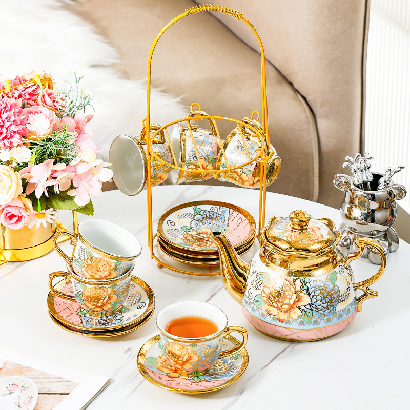 Coffee Tea English - 14-teiliges Set für den Haushalt, europäisches