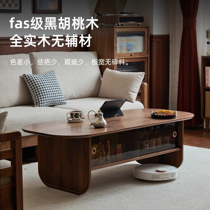 Massivholz-Couchtisch aus schw – Coffee And Tea-Za Bewertung und Preis