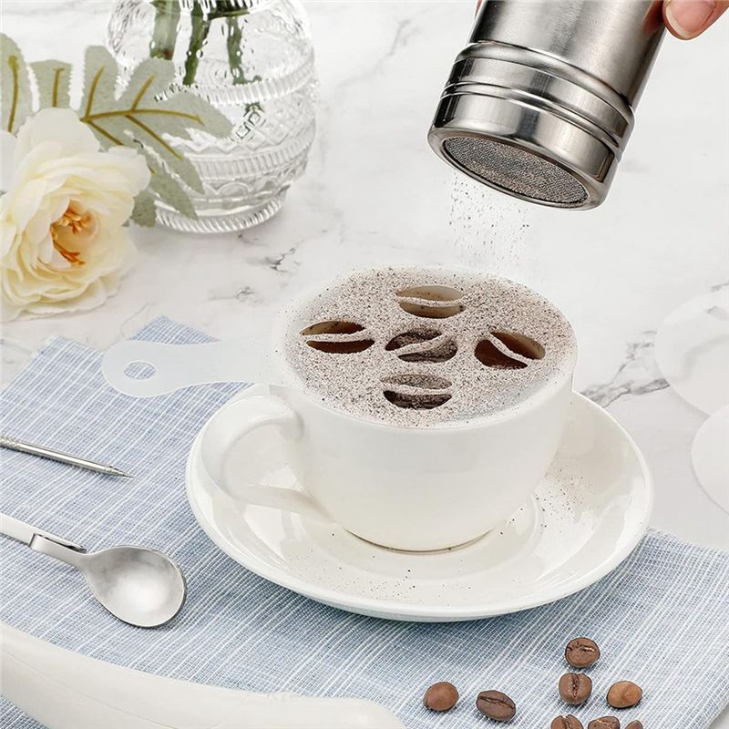 22-teiliges Set Wiederverwendb – Coffee Stencil Art Bewertung und Preis