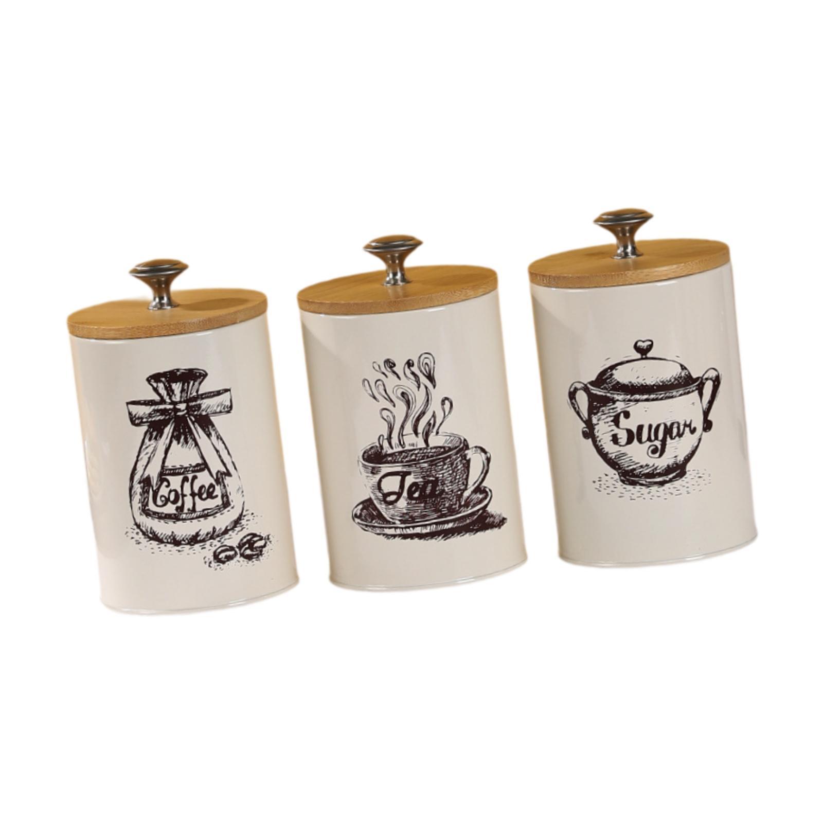 Landhaus Kaffee Tee Zucker Vor – Coffee Tea Canister Set Bewertung und Preis