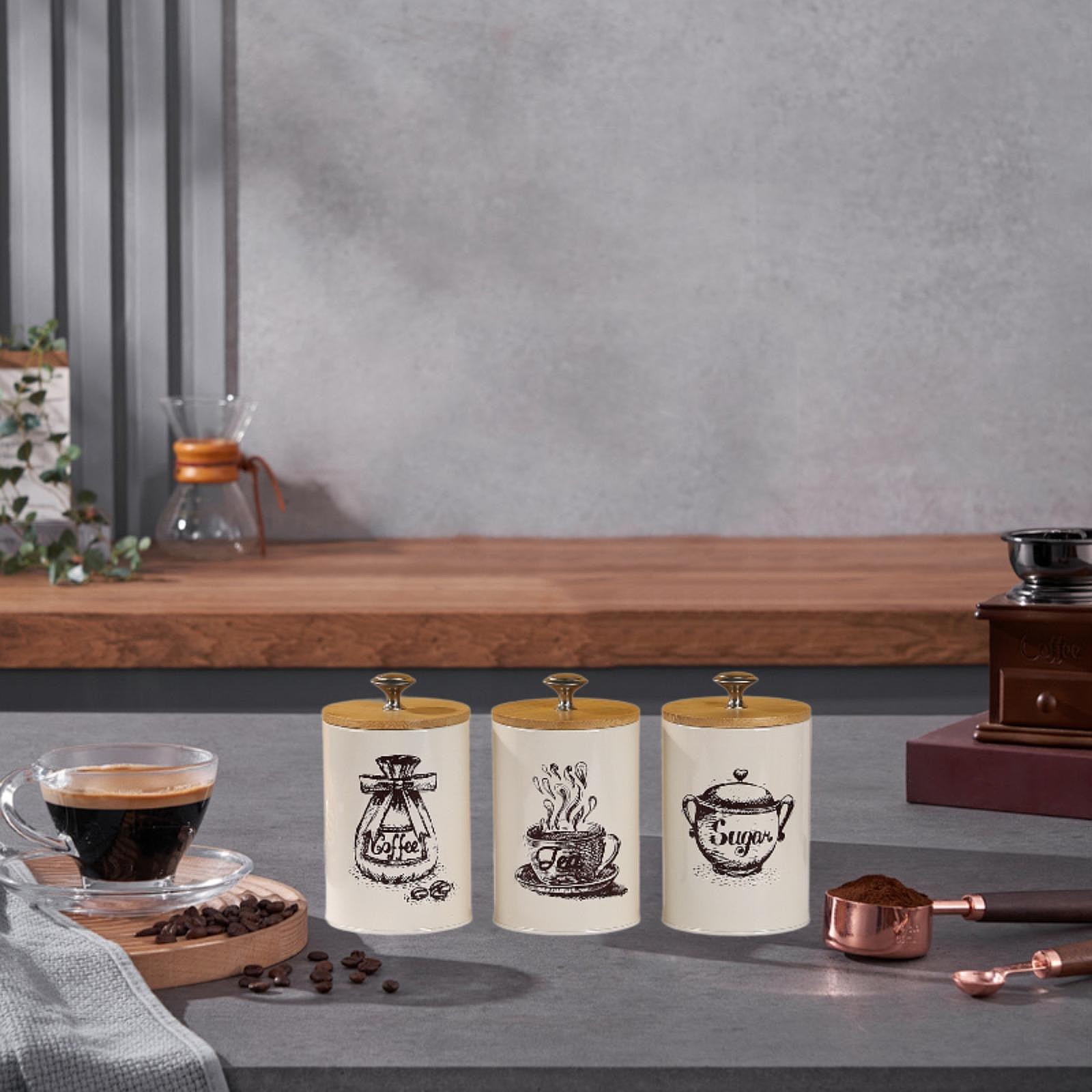 Landhaus Kaffee Tee Zucker Vor – Coffee Tea Canister Set Bewertung und Preis