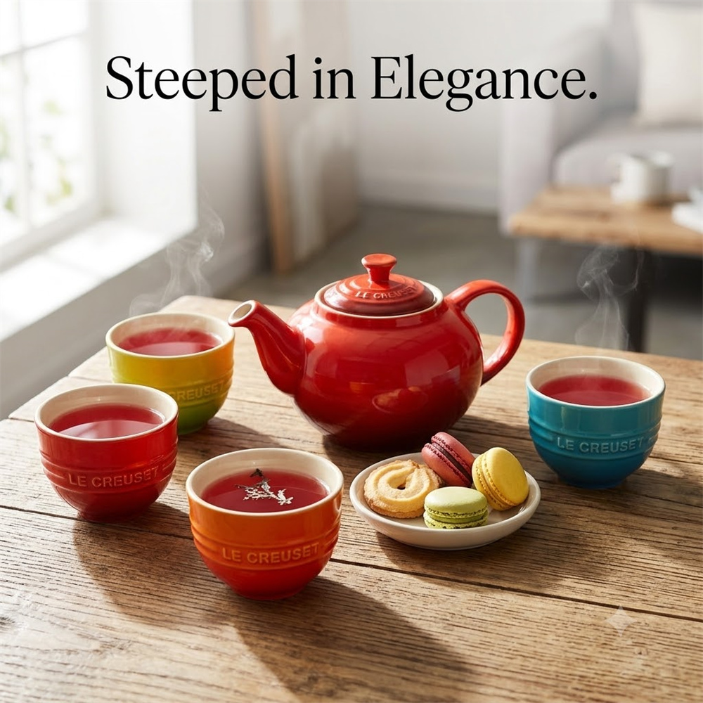 5-teiliges Le Creuset Kratzfes – Coffee Tea Set Up Bewertung und Preis