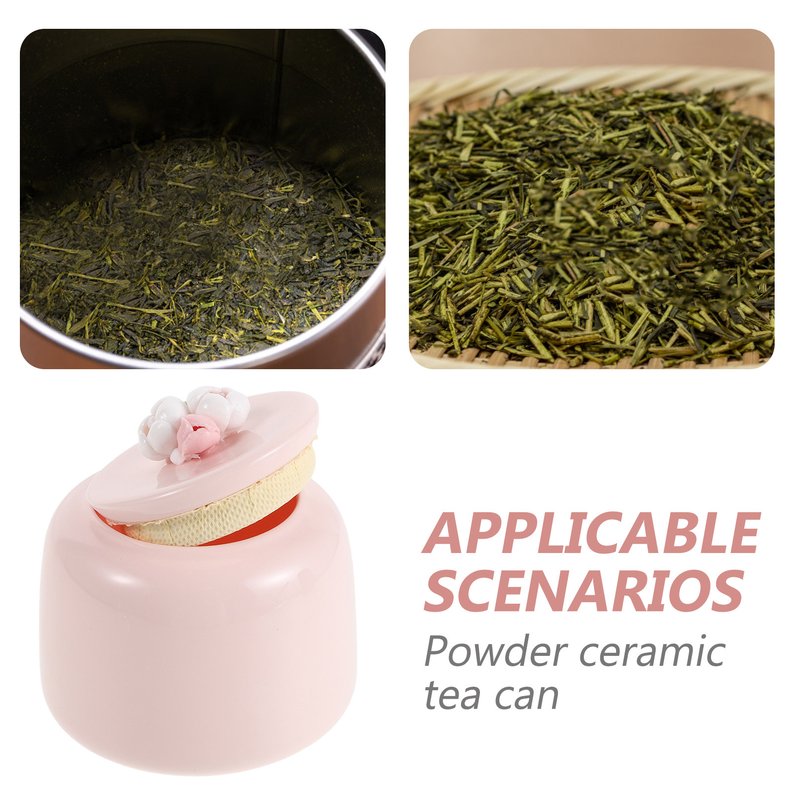 Keramik-Teedose Rosa Porzellan – Coffee Tea And Bean Leaf Bewertung und Preis