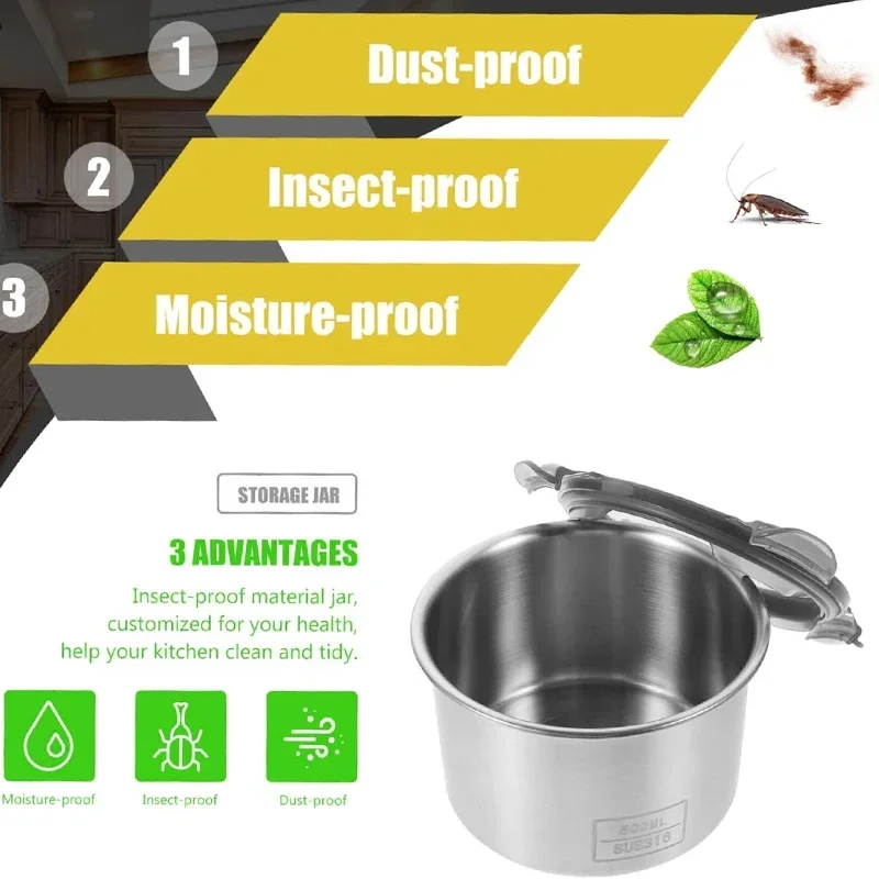 Edelstahl Lebensmittel Behälte – Coffee Tea And Bean Leaf Bewertung und Preis