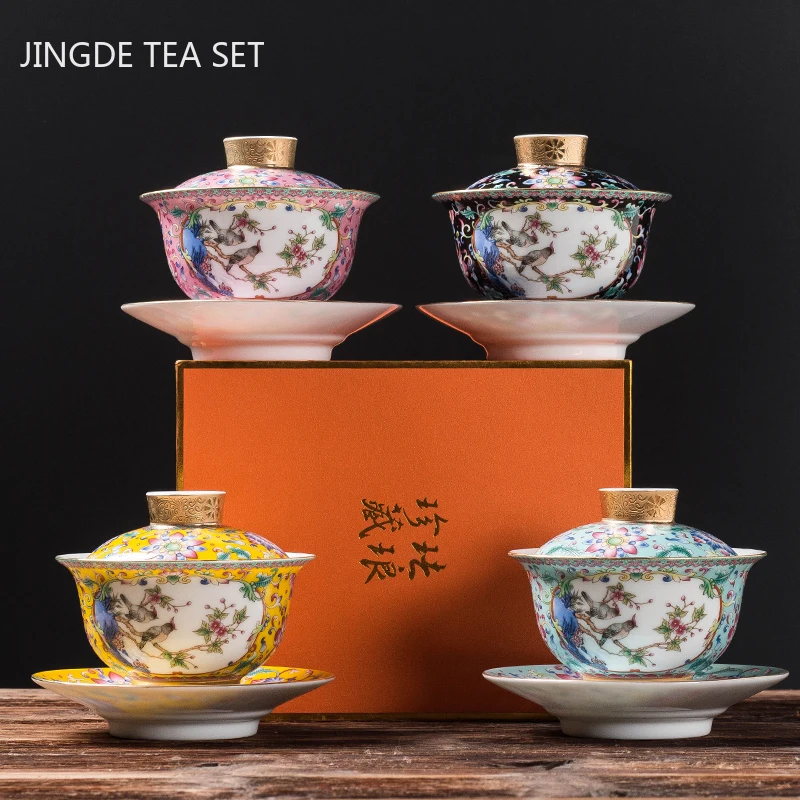 Jingdezhen Emaille Farbe Keram – Coffee Tea Set Up Bewertung und Preis