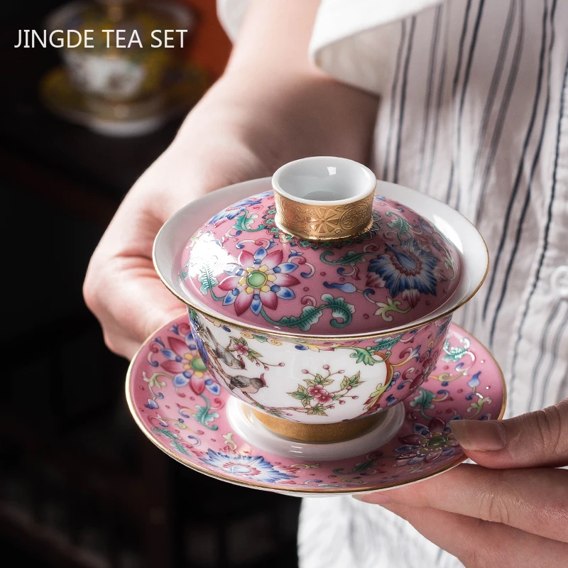 Jingdezhen Emaille Farbe Keram – Coffee Tea Set Up Bewertung und Preis