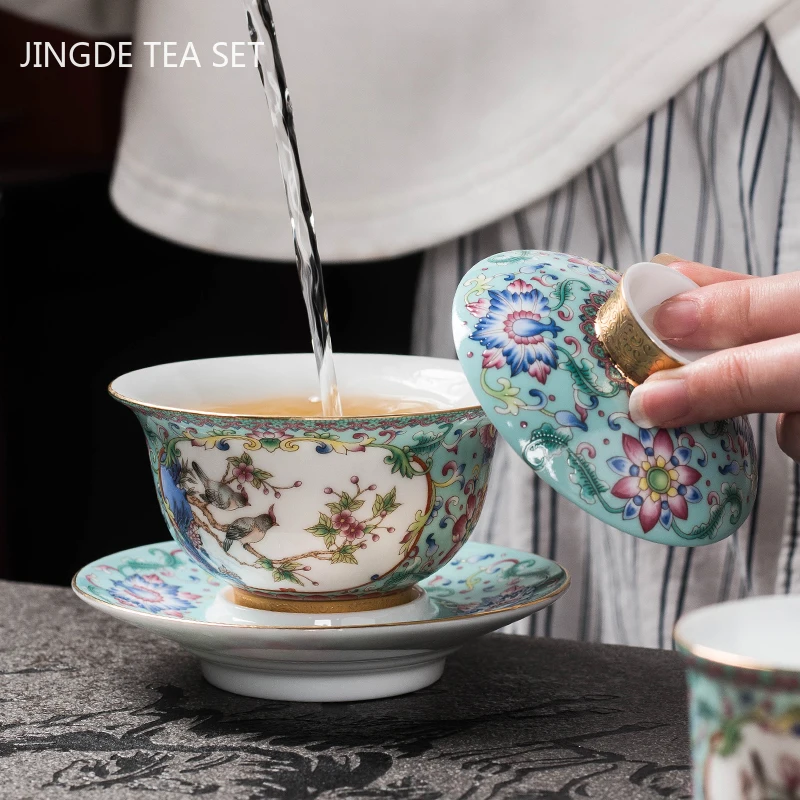 Jingdezhen Emaille Farbe Keram – Coffee Tea Set Up Bewertung und Preis