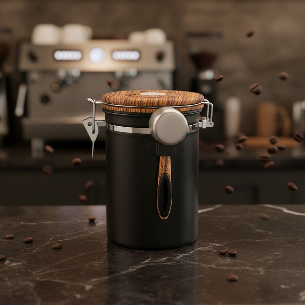 Kaffeebohnen-Aufbewahrungstank – Coffee Tea And Bean Leaf Bewertung und Preis