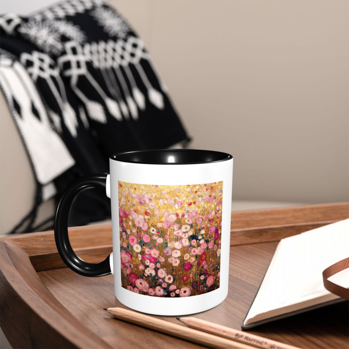Gustav Klimt Pink Flower Garde – Coffee Tea Gardens Bewertung und Preis