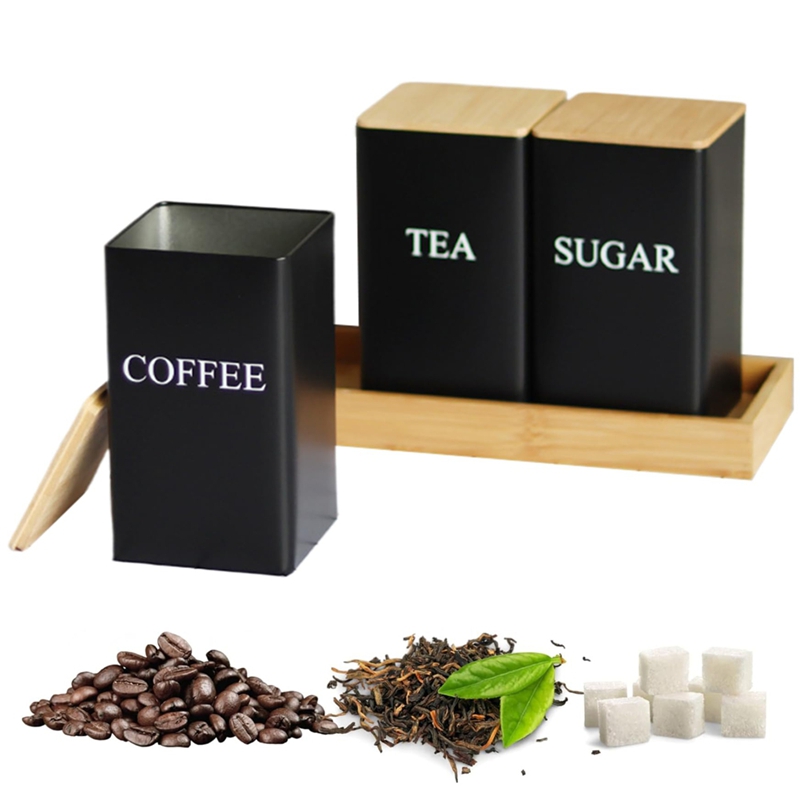 3-teiliges Set Tee-, Kaffee- u – Coffee Tea Canister Set Bewertung und Preis