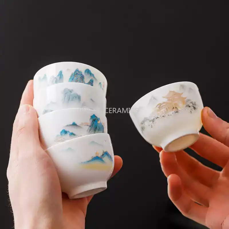 4-teiliges Keramik-Mini-Teetas – Coffee Tea Set Up Bewertung und Preis