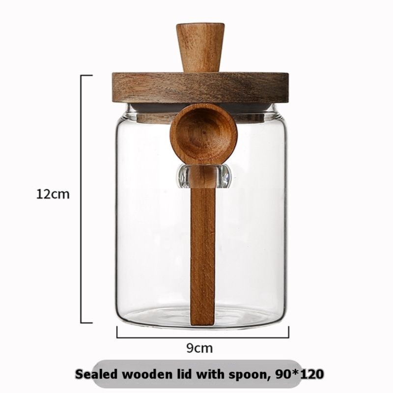 ABJI-Glasbehälter mit Holzdeck – Coffee Tea Canister Set Bewertung und Preis
