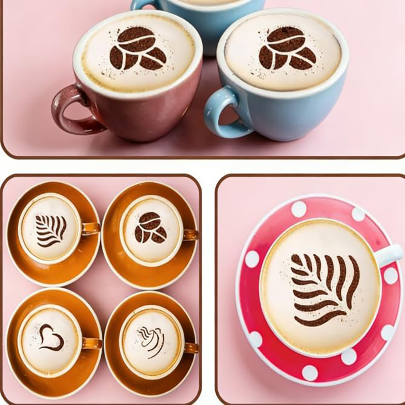 4-teiliges Edelstahl-Kaffeesch – Coffee Stencil Art Bewertung und Preis