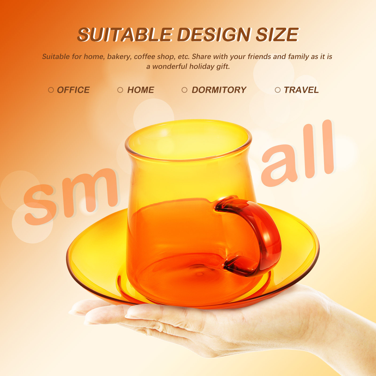 1 Set Glas-Kaffeetasse und Unt – Coffee Tea Set Bewertung und Preis
