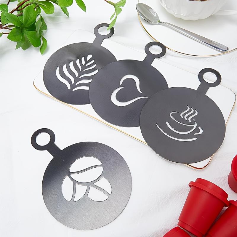 4 Stück/Set Edelstahl-Schablon – Coffee Stencil Art Bewertung und Preis