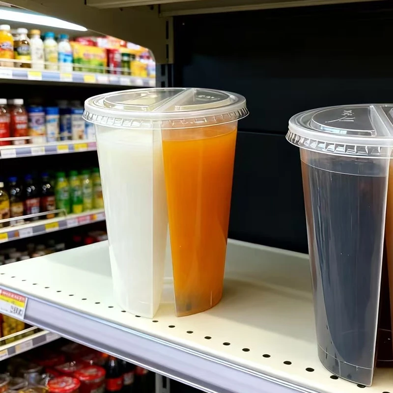 2-in-1 Einweg-Plastikbecher, t – Coffee Tea Boba Bewertung und Preis