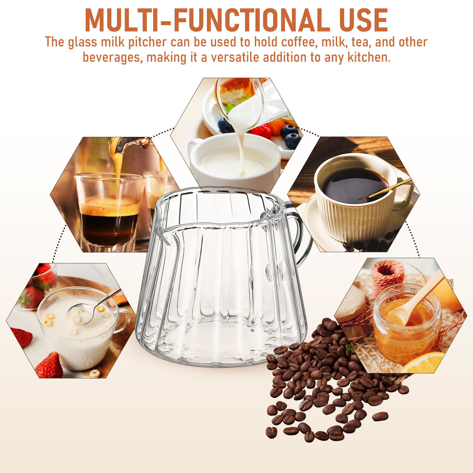 Glas-Milchkännchen, Robuster M – Coffee Tea Creamer Bewertung und Preis