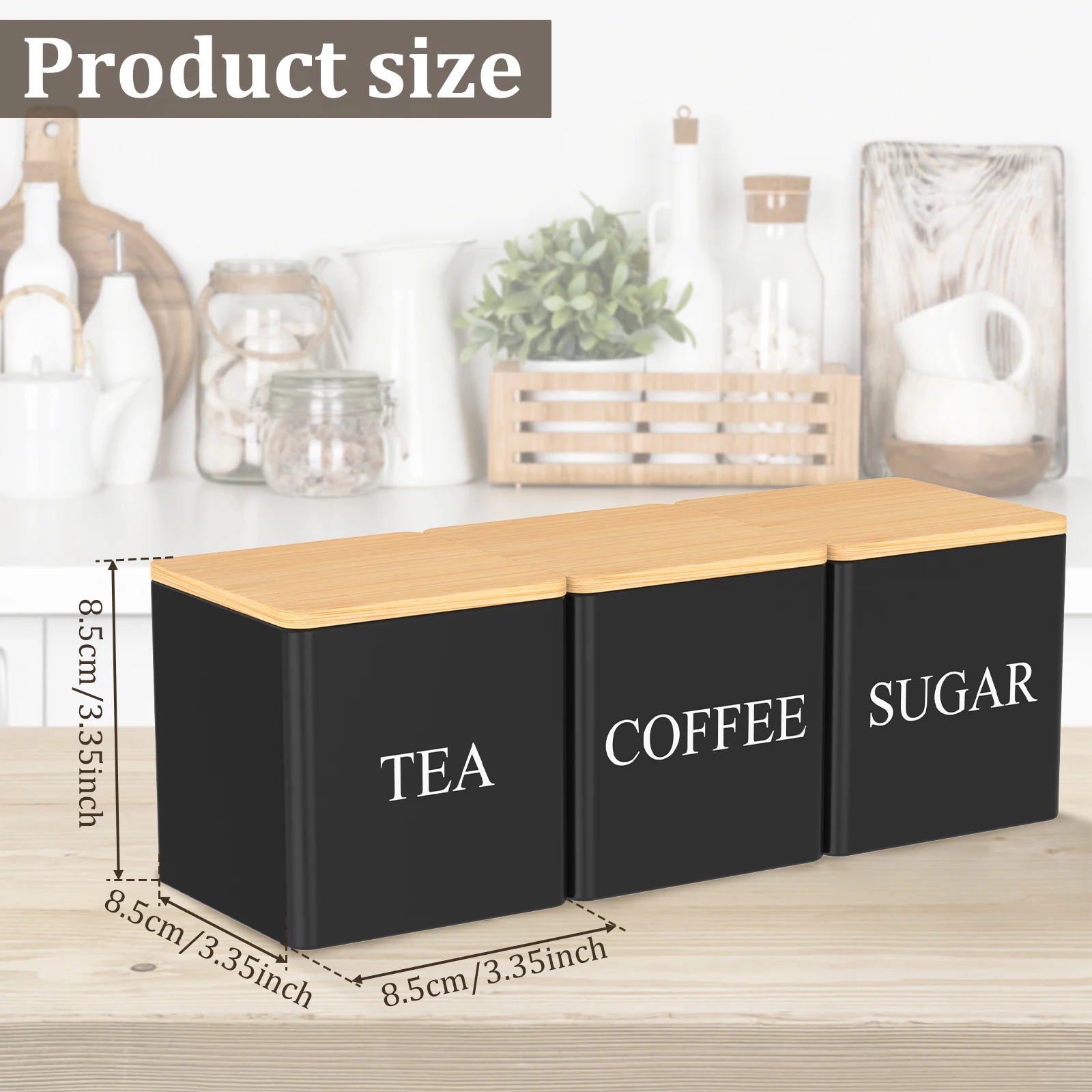 3-teiliges Set 500ml Tee-Zucke – Coffee Tea Canister Set Bewertung und Preis