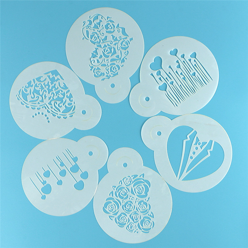 Aomily 6 teile/satz Valentinst – Coffee Stencil Art Bewertung und Preis