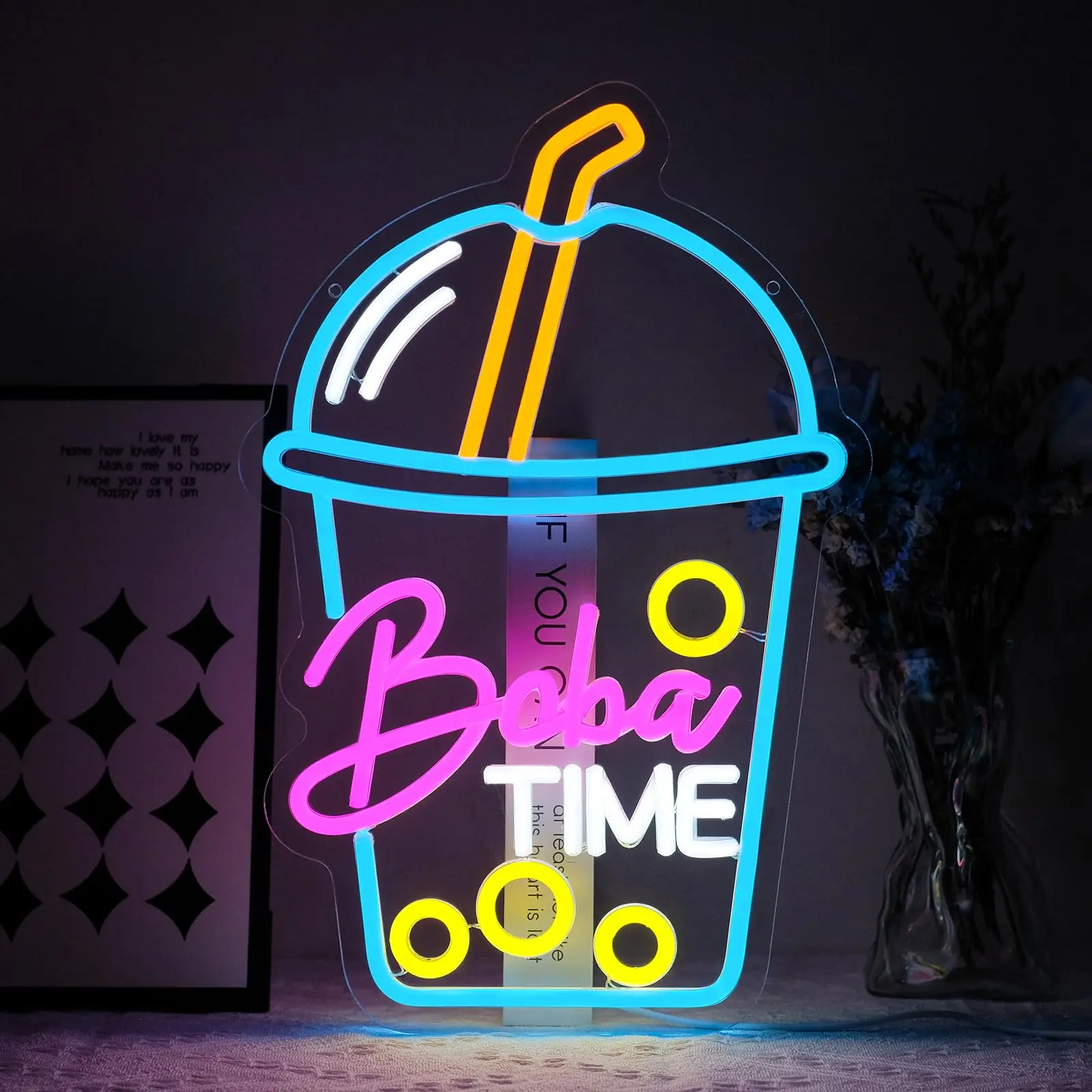 Boba Time Leuchtreklame für Wa – Coffee Tea Boba Bewertung und Preis