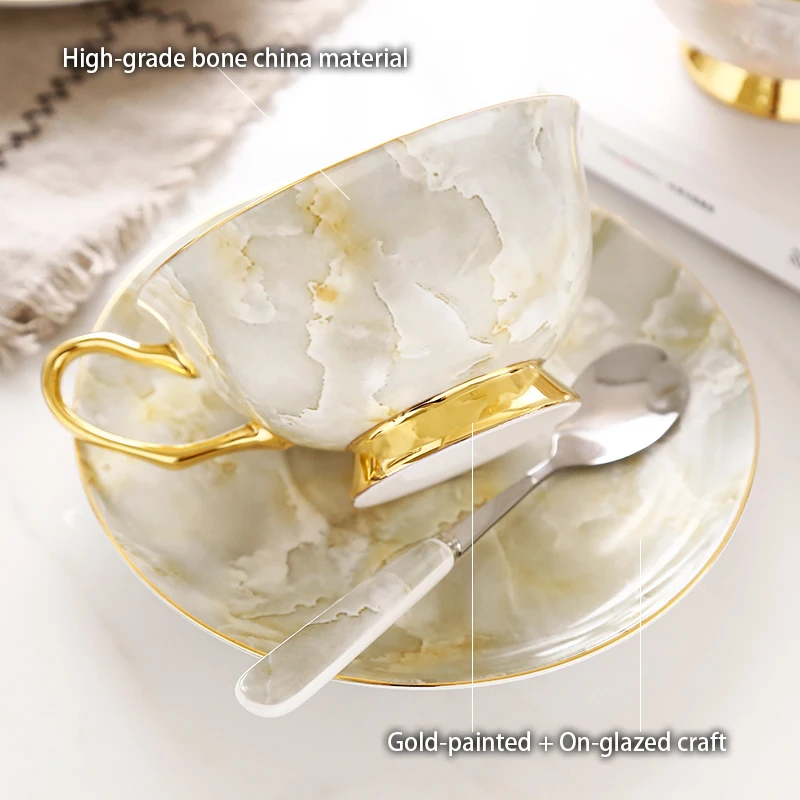 Marmor Bone China Kaffee Set M – Coffee Tea Creamer Bewertung und Preis