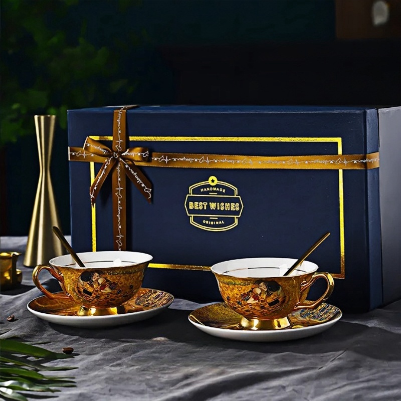 Kaffeeset aus Knochenporzellan – Coffee Tea English Bewertung und Preis