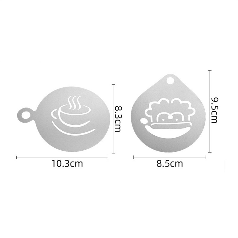 12 Stück Edelstahl Cafe Schaum – Coffee Stencil Art Bewertung und Preis
