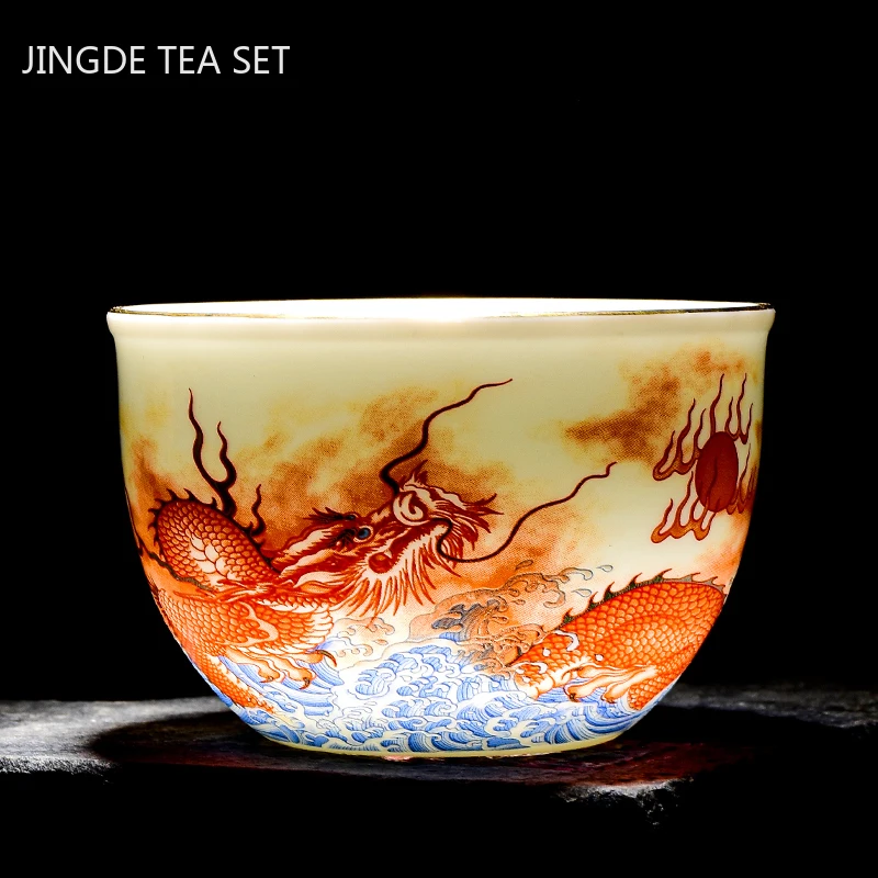 Chinesische Keramik Drachen Mu – Coffee Tea Set Up Bewertung und Preis