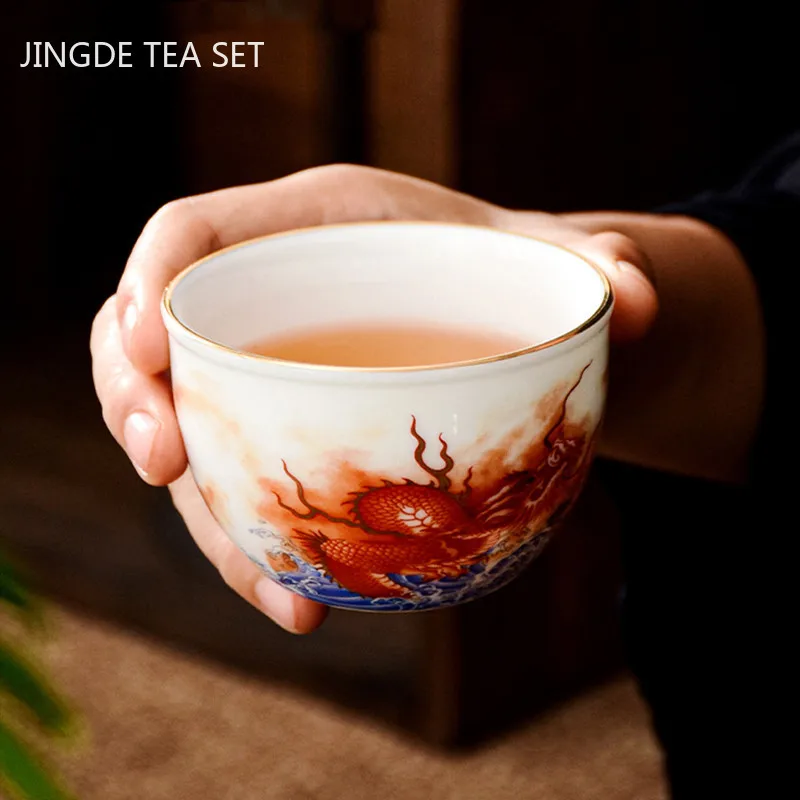Chinesische Keramik Drachen Mu – Coffee Tea Set Up Bewertung und Preis