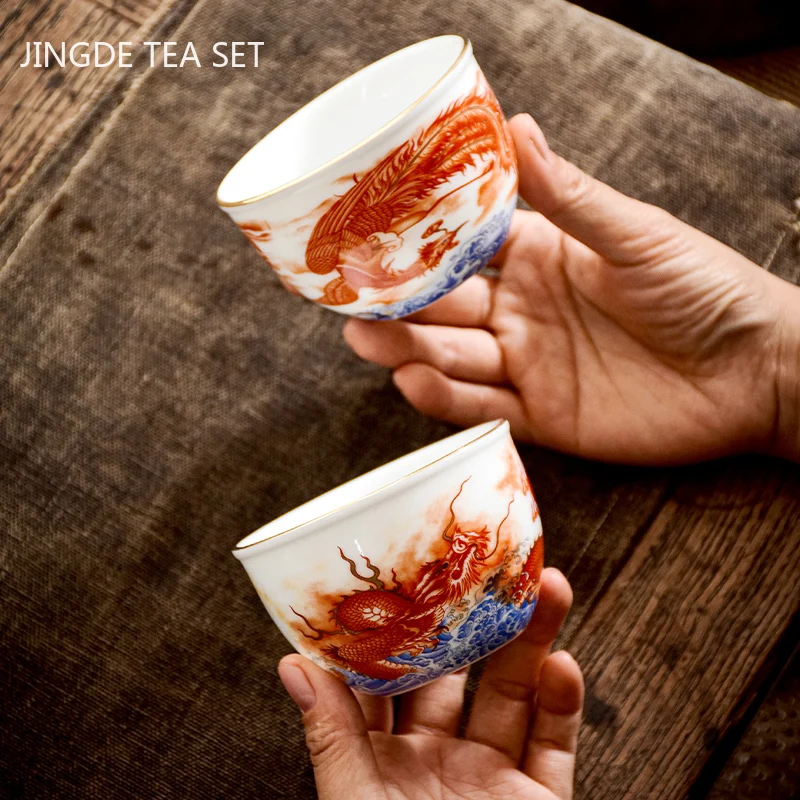 Chinesische Keramik Drachen Mu – Coffee Tea Set Up Bewertung und Preis