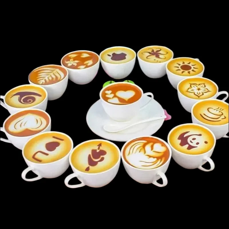 16 Teile/satz Kaffee Form Latt – Coffee Stencil Art Bewertung und Preis