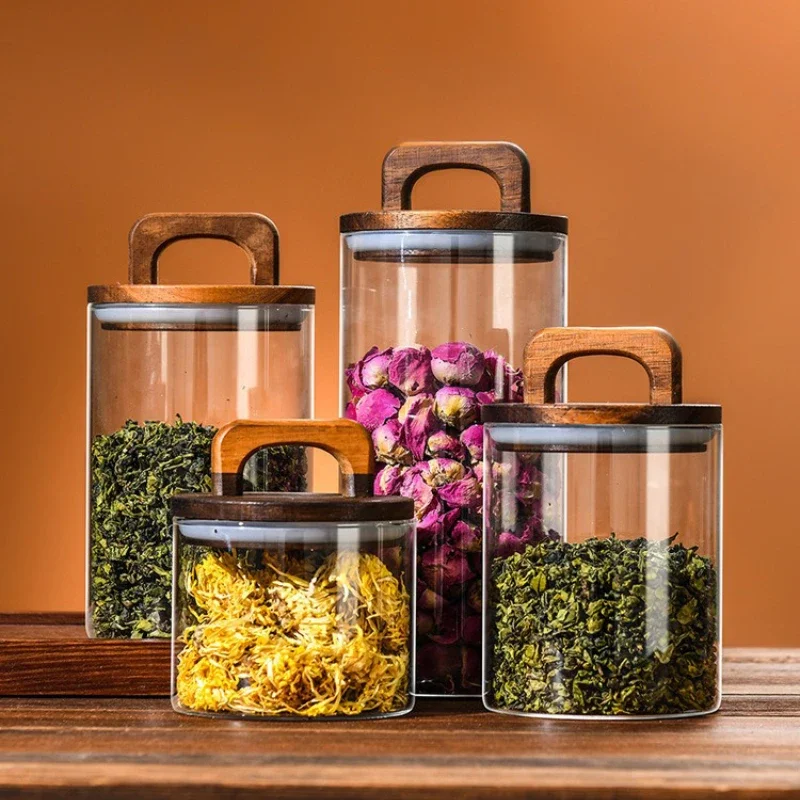 Klarglasbehälter mit Bambusdec – Coffee Tea Canister Set Bewertung und Preis