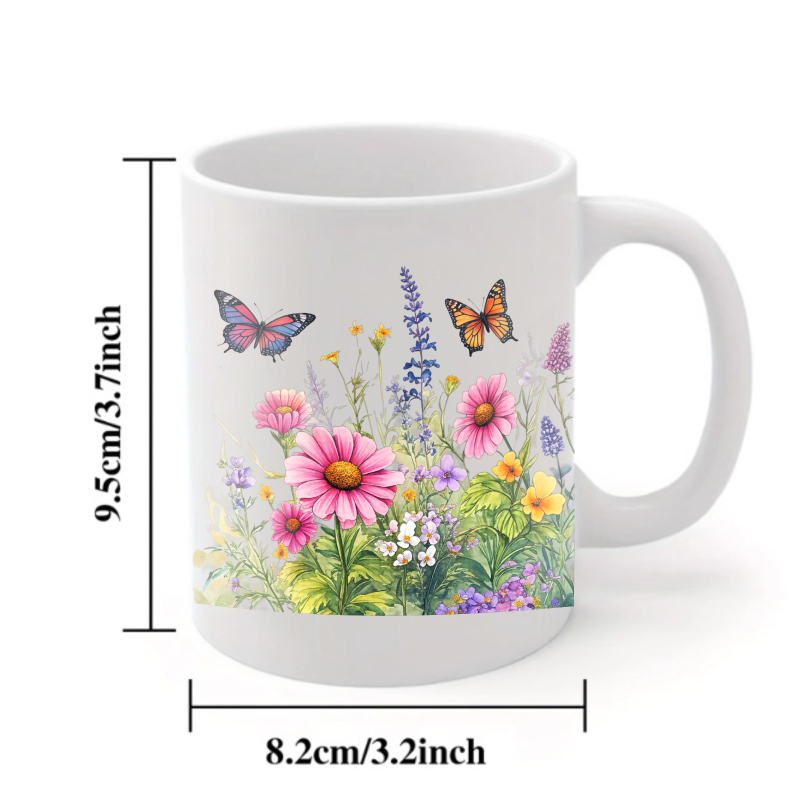 Keramiktasse, weißer Blumengar – Coffee Tea Gardens Bewertung und Preis