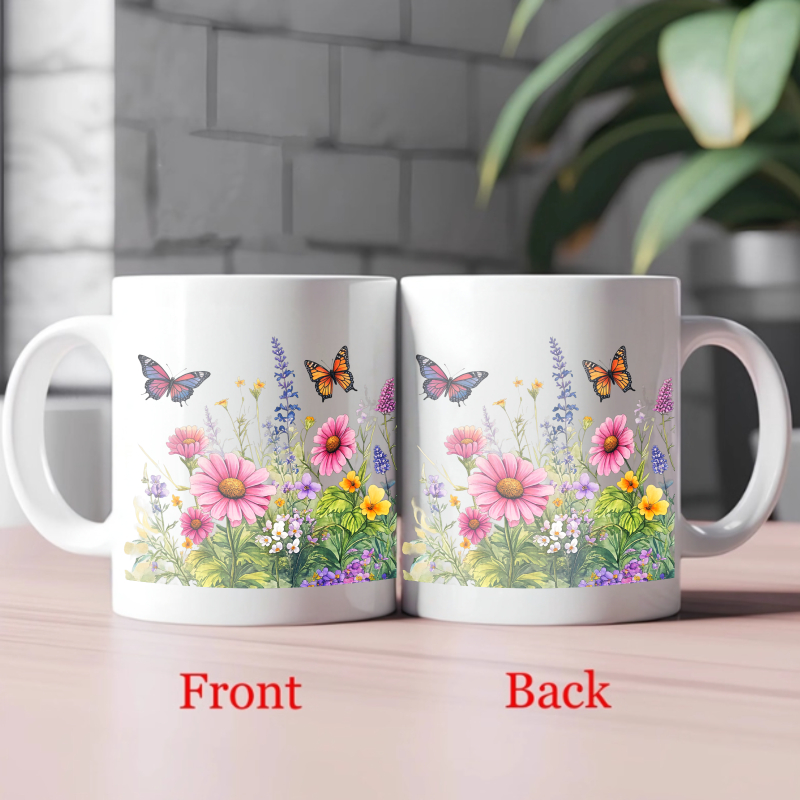 Keramiktasse, weißer Blumengar – Coffee Tea Gardens Bewertung und Preis