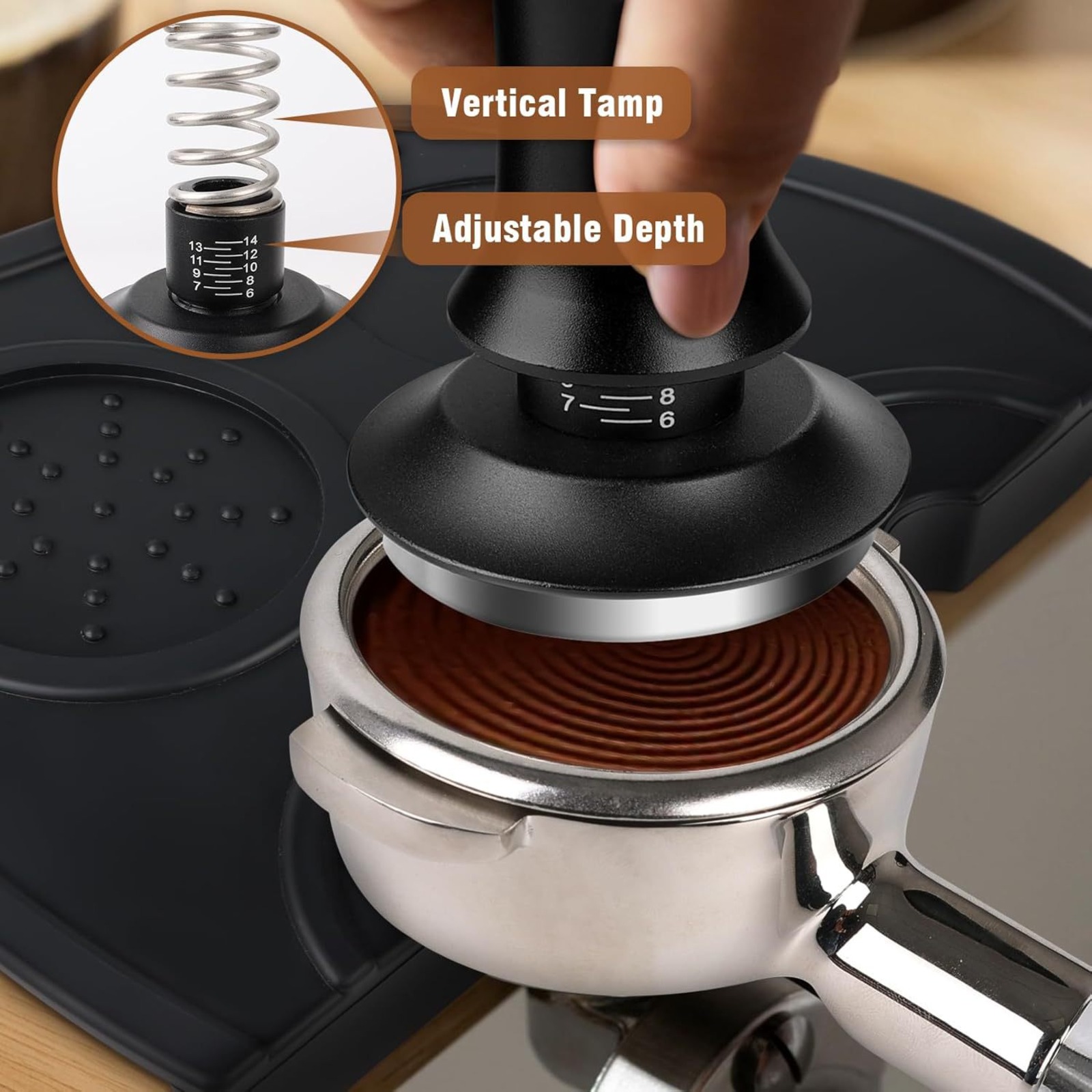 51mm Kaffee-Tamper-Set 22-teil – Coffee Stencil Art Bewertung und Preis